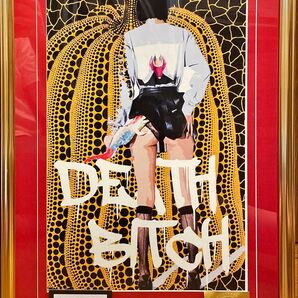 額装 額込 DEATH NYC デスガール 草間彌生 かぼちゃ ポップアート 現代アート アートポスター