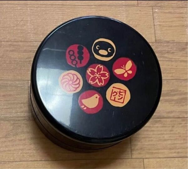 重箱 二段 ピングー キャラクター お正月 おせち 弁当