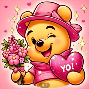 ダイヤモンドアート 花束ハート