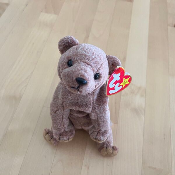 ★生産終了レア★ ty BEANIE BABY ビーニーベイビー くまさん テディベア Pecan