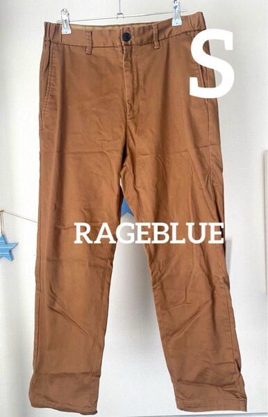 RAGEBLUE 裏起毛テーパードパンツ ブラウン S 150 160
