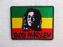 ボブ・マーリー BOB MARLEY ジャマイカ レゲエ ロック ミュージシャン 国旗 ワッペン/ロゴ パッチ パンク ROCK アフリカ 254_画像1