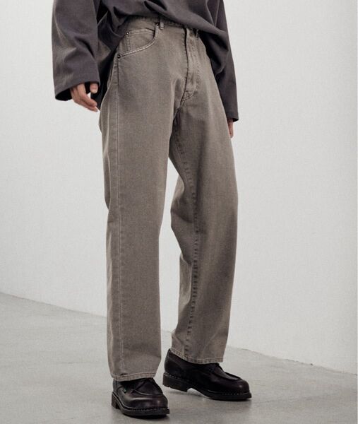 WYM LIDNM LOOSE FIT DENIM L グレイッシュベージュ