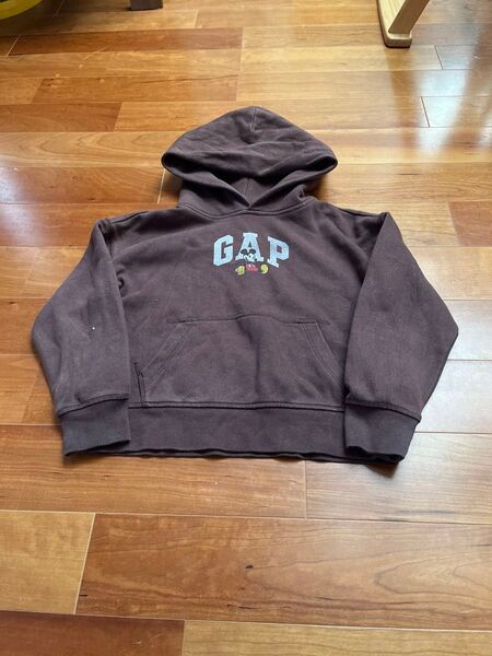 GAPパーカーミッキー120 裏起毛