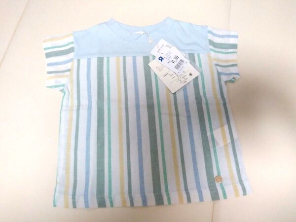 新品未使用 半袖 Tシャツ サイズ90 ストライプ