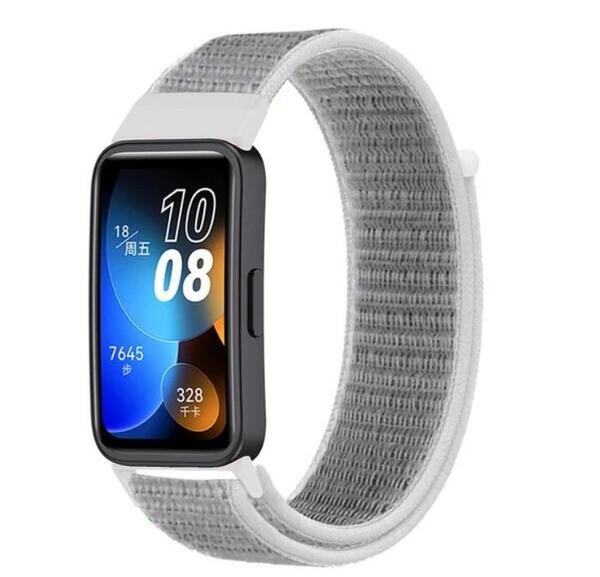 HUAWEI Band 10 9 8 ホワイト 替えベルト バンド ナイロン ループ ストラップ スポーツバンド ナイロンベルト スポーツ ベルト 交換ベルト