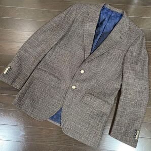 新品未使用 高級イタリア生地 ウール テーラードジャケット 定価7.9万 日本製