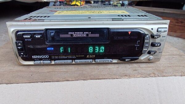 ケンウッド製1DINカセットデッキR505 CDチェンジャーC506