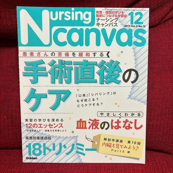 Nursing Canvas (12 2017 Vol.5 No.12) 月刊誌/学研マーケティング