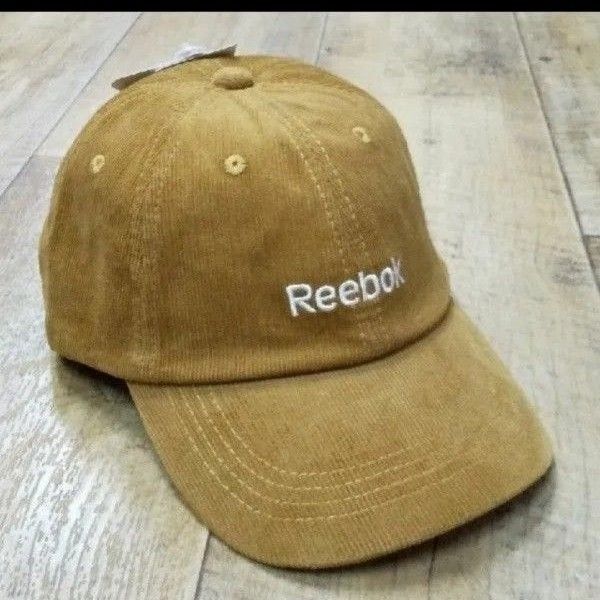 新品 Reebok コーデュロイ キャップ キャメル