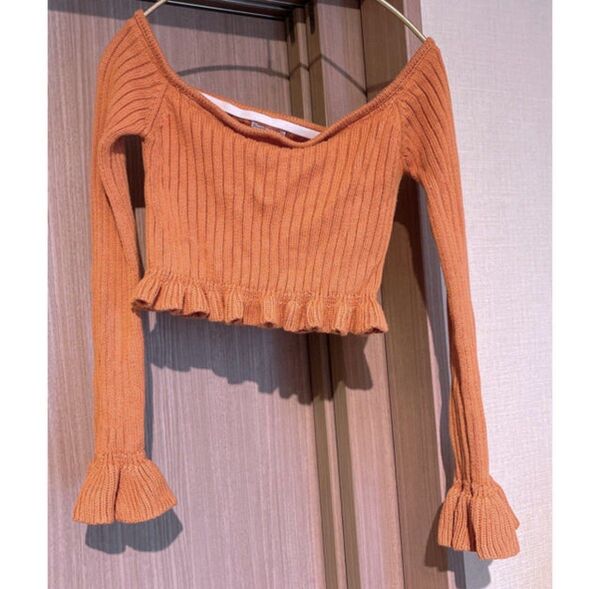 To the sea オフショルニットトップス トゥザシー セーター カットソー 長袖 ZARA ザラ 肩出し オフショル GRL