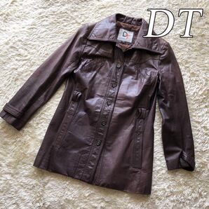 DT-LEATHER ヴィンテージ DT レザージャケット コート ブラウン 9