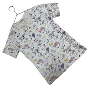 PEANUTS (S) スヌーピー Tシャツ 総柄 コットン 100%