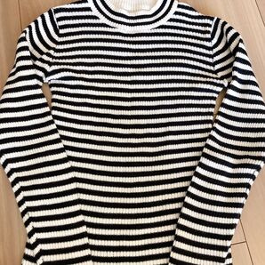 f.oキッズ 女の子 ボーダー柄長袖トップス 130