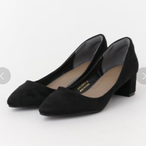 SENSE OF PLACEチャンキーヒールポインテッドパンプス