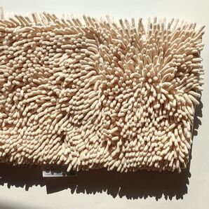 もこもこバスマット オフホワイト 約50×38cm