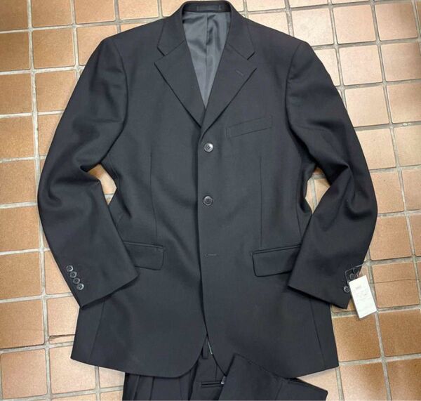 新品【サイズA7 XL★上品な礼服】3Bシングルスーツ ブラックフォーマル 背抜き サイド リクルートスーツ 喪服 冠婚葬祭