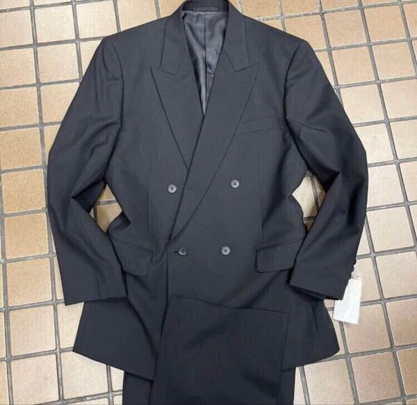 新品【サイズA7 XL★Kanebo 礼服】4Bダブルスーツ メンズスーツ ノーベンツ アジャスター 冠婚葬祭 喪服 フォーマル