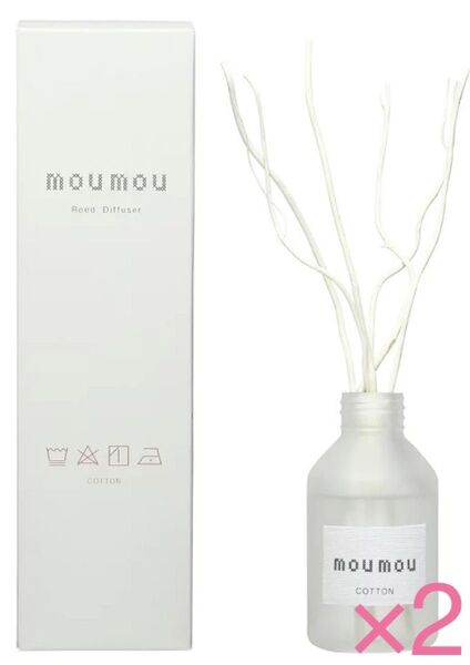 moumou ムームー リードディフューザー2本セット コットン