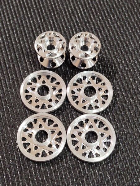 加工ローラー 19mm 13-12 2段 シルバー マシニングローラー CNC 15464 15398 タミヤ ミニ四駆 5星