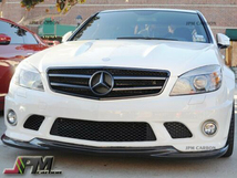 2008-2011 ベンツ W204 C63 AMG カーボン フロントリップスポイラーGH SYTLE_画像2