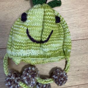 ぽんぽん付き帽子 ニット帽 49センチ 男の子 女の子 キッズ