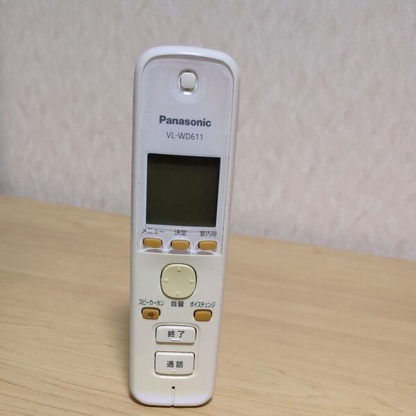 送料無料即決 Panasonic 電話子機 パナソニック ワイヤレス子機 VL-WD611 動作確認済み バッテリー未付属