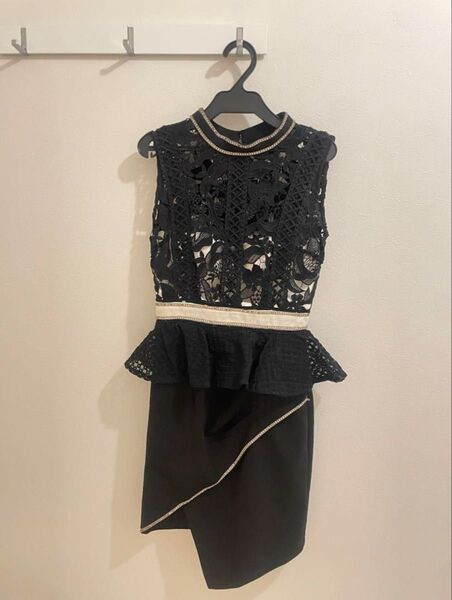 Andy アンディ 黒 レーストップス ナイトドレス キャバドレス