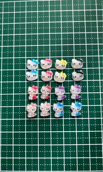 3Dネイルパーツ 16P デコパーツ キティちゃん サンリオ