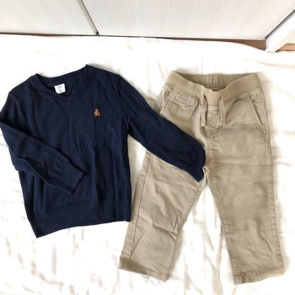 【baby Gap】男の子 長袖 トップス パンツ 95 セット 秋 冬 ズボン