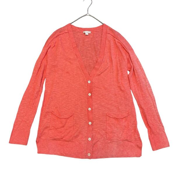GAP カーディガン ピンク ギャップ メンズ XS カーディガン 前開き ボタン サーモンピンク
