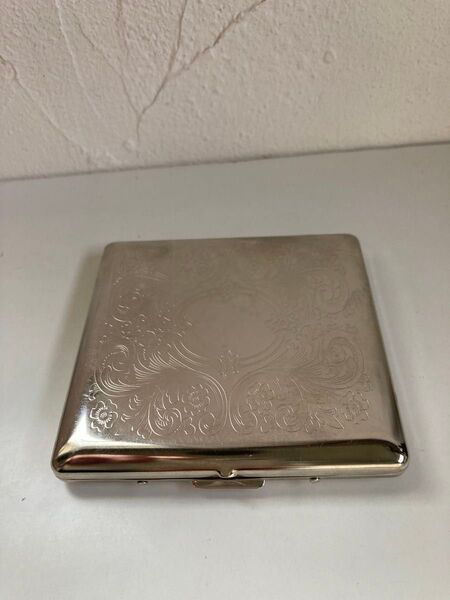 PEARL シルバー エンボス加工 シガレットケース