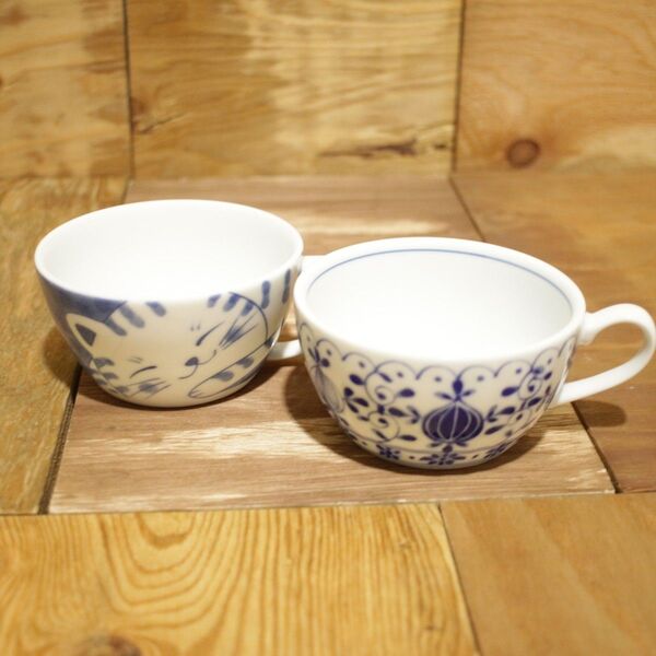 美濃焼 軽量スープカップ 二個セット 瀬戸物 陶器 食器 新品未使用