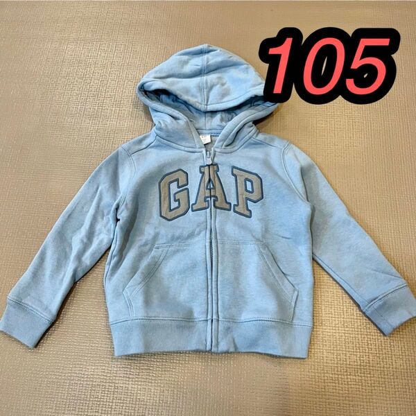 GAP キャップ 裏起毛 トレーナー パーカー スエット スウェット 水色 ブルー 100 青 キッズ ベビー アウター