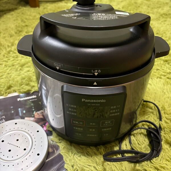 パナソニック 電気圧力なべ 時短なべ 電気圧力鍋 無水調理 SR-MP300-K Panasonic
