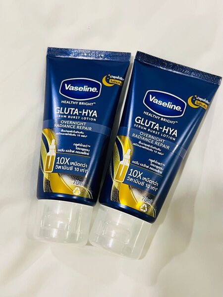 海外限定【新品未使用】Vaseline Gluta-Hya 2本セット 夜用ボディセラム