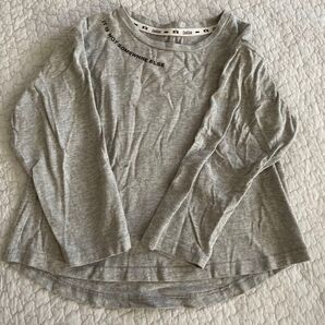 グレー 長袖カットソー 110cm 保育園