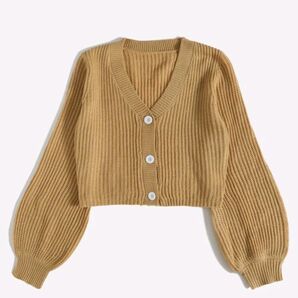 カーディガン 長袖 SHEIN
