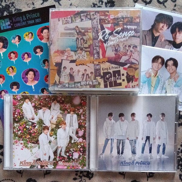 king&prince Re:Sense、君を待ってる、Memorial 初回限定版AのCDセット 写真&ステッカーのオマケ付