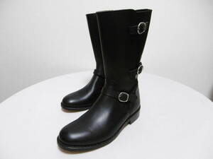 Tricker`s Tricker's motorcycle boots long boots shoes ENGLAND made black UK4-5 lady's 23cm unused storage goods 