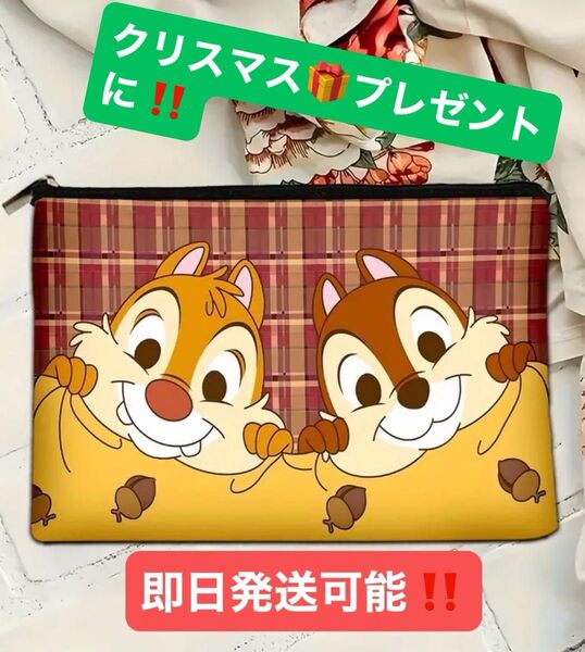 数量限定!!ポーチ ディズニー チップ&デール