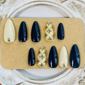 【現品】ジェルネイルチップ ビジューネイル