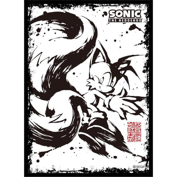 キャラクタースリーブ ソニック・ザ・ヘッジホッグ 墨絵 超音速針鼠 テイルス (EN-1192) 新品未開封 (4970381498931)