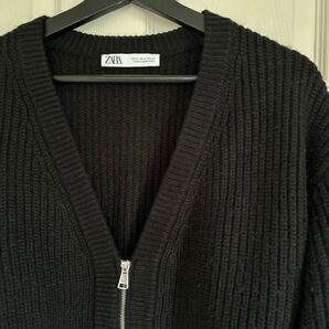 ZARA ニットジャケット ブルゾン