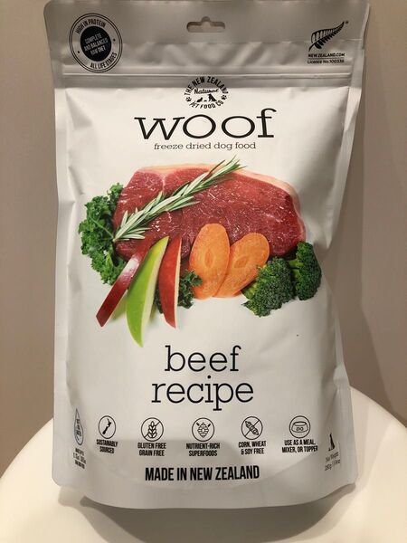 WOOF ワフ フリーズドライドッグフード ビーフ 280g