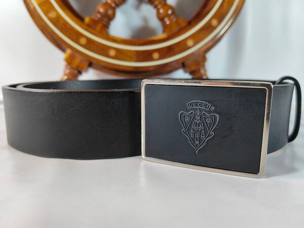 【Vintage】【OLD GUCCI】高級イタリアンレザーベルト 本革/正規品