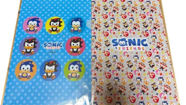 SONIC & FRIENDS シャドウ ソニック クリアファイル 2種 マスコット ぬいぐるみ