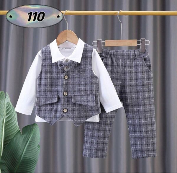 ☆新品☆フォーマル 男の子 セットアップ 入園式 結婚式 スーツ 110cm