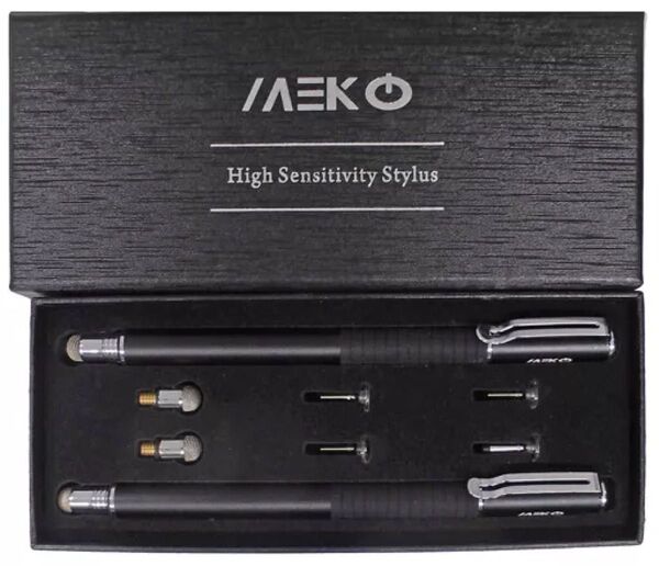 【送料無料】MEKO スタイラス タッチペン2本セット 交換用ペン先6個 iPhone iPad Android タブレット