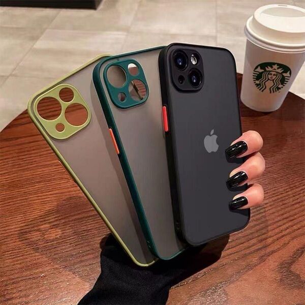 Iphone16 Pro用ケースカバー ブラックマットワイヤレス充電対応【新品】